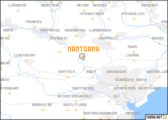 map of Nantgarw