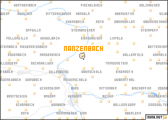 map of Nanzenbach