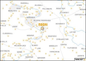map of Naomi