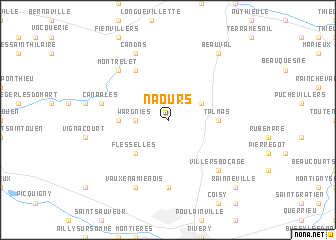 map of Naours
