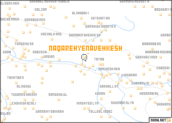 map of Naqāreh-ye Nāveh Kesh