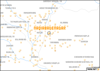 map of Naqīābād-e Nadar