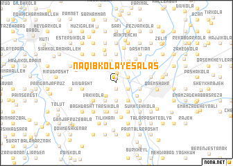 map of Naqīb Kolā-ye S̄alās