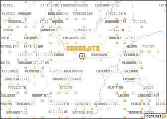 map of Naranjito