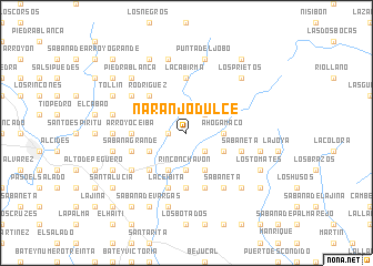 map of Naranjo Dulce