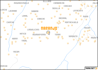 map of Naranjo