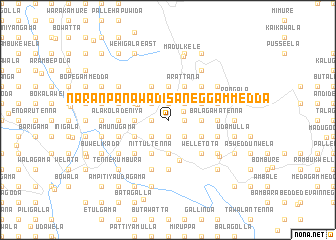 map of Naranpanawa Disaneggammedda