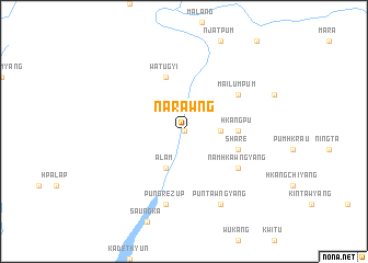 map of Narawng