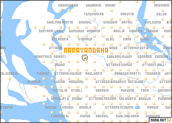 map of Nārāyandaha