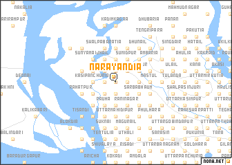 map of Nārāyandia