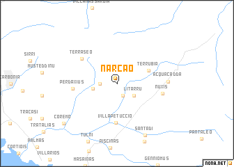 map of Narcao