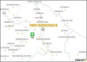 map of Narciso Mendoza