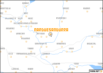 map of Nardués-Andurra