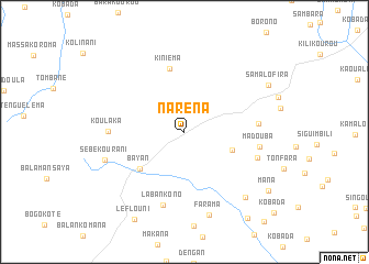map of Naréna