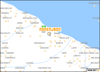map of Nārenj Bon