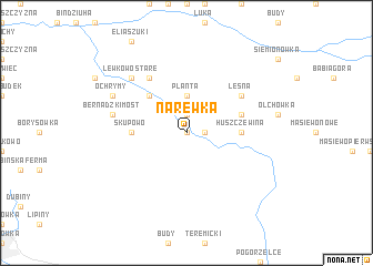 map of Narewka