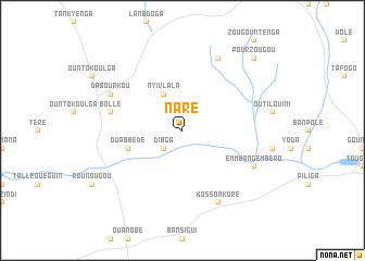 map of Naré