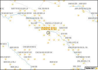 map of Nargesī