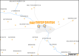 map of Naro-Fominsk
