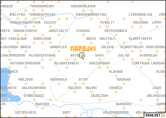 map of Narojki