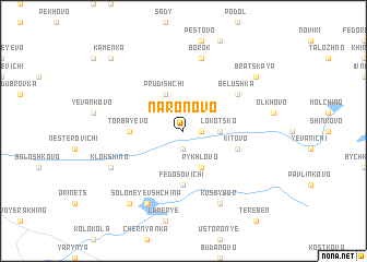 map of Naronovo
