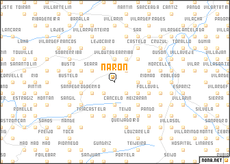 map of Narón