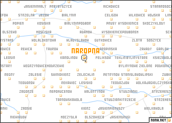 map of Naropna