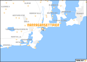 map of Narragansett Pier