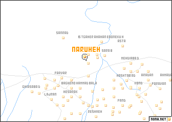 map of Nārūheh