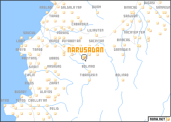 map of Narusadan