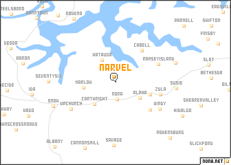 map of Narvel