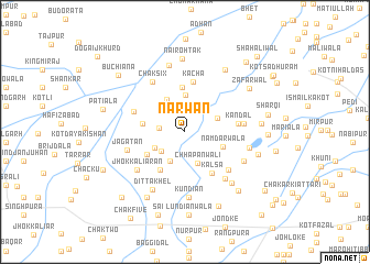 map of Nārwān