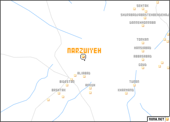 map of Nārzū\