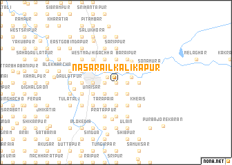 map of Nasarail Kālīkāpur