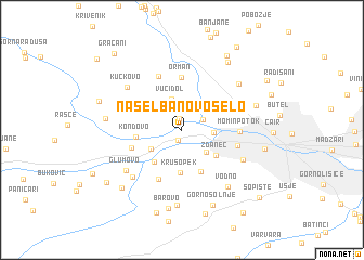 map of Naselba Novo Selo