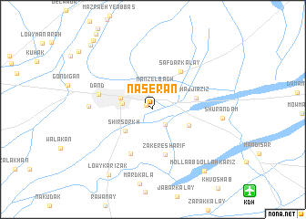 map of Nāşerān
