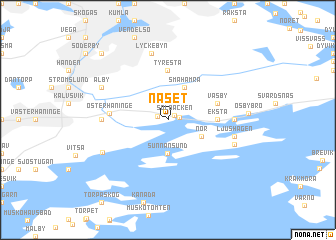 map of Näset