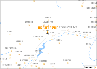 map of Nasht-e Rūd