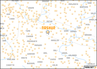 map of Nashūr