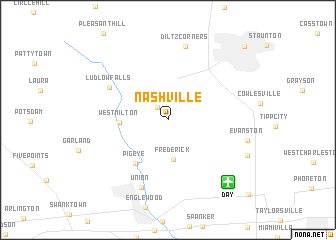 map of Nashville