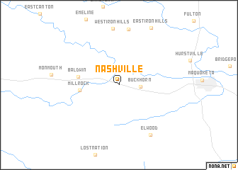 map of Nashville