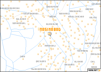 map of Nasīmābād