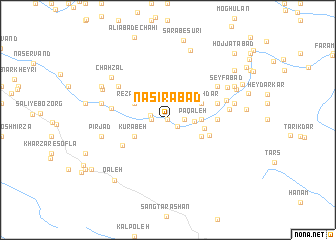 map of Naşīrābād