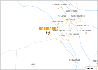 map of Naşīrābād