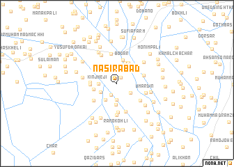 map of Nāsirābād