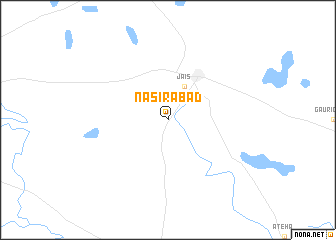 map of Nasīrābād