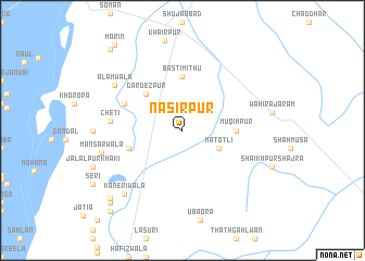 map of Nasīrpur