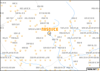 map of Nasovče