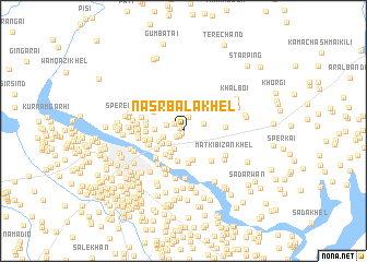 map of Nasr Bāla Khel