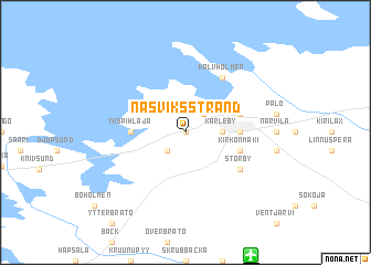 map of Näsviksstrand